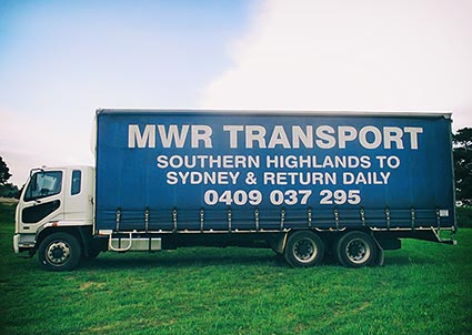 mwr transport pickup or delivery service moss vale to sydney southern highlands